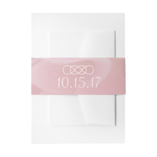 Orchid Blush Swirls Belly Band Invitation Belly Band