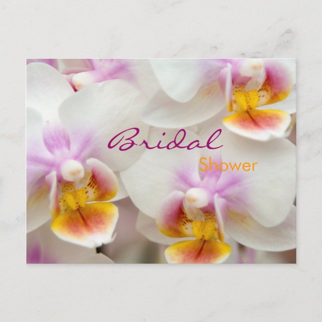 Orchid • Bridal Shower Invitation Postcard (Front)