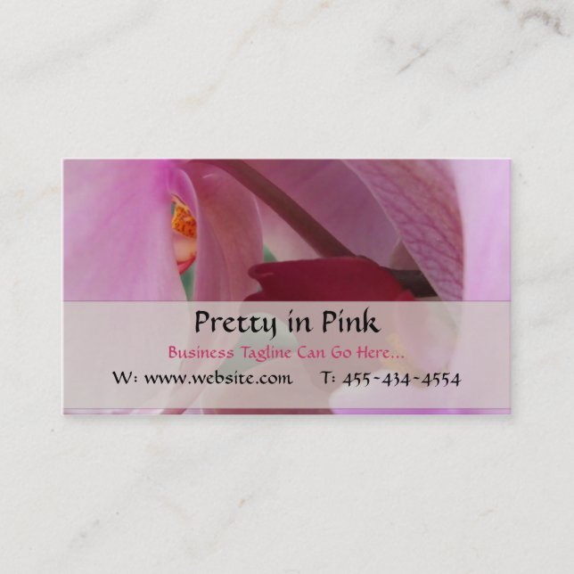 Orchid Business Cards (Front)