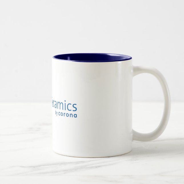 Orchid Ceramics White/Blue Mug (Right)