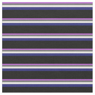 Orchid, Dim Grey, Mint Cream, Midnight Blue, Black Fabric