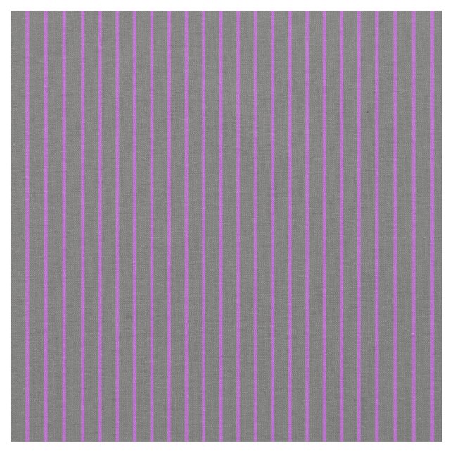 Orchid & Dim Grey Pattern of Stripes Fabric (Close Up)