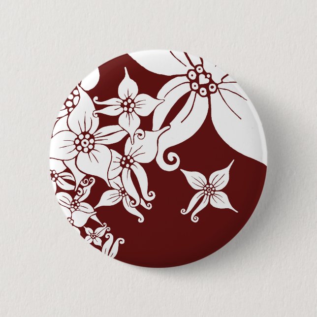 Orchid Dream Button (on red) (Front)
