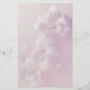orchid dreams pale pink stationery