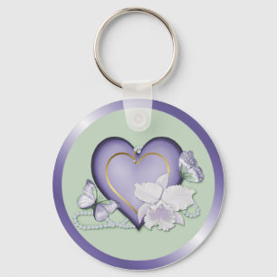 Orchid Elegance Keychain