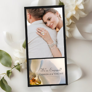 Orchid Elegance Wedding Engagement Announcement