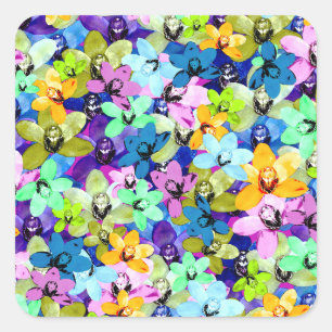 Orchid Extravaganza Water Colour, Stickers