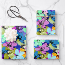 Orchid Extravaganza Watercolour, Gift Wrap Sheets