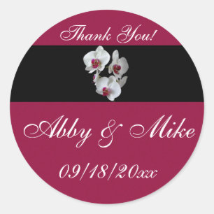 Orchid Fantasy Classic Round Sticker