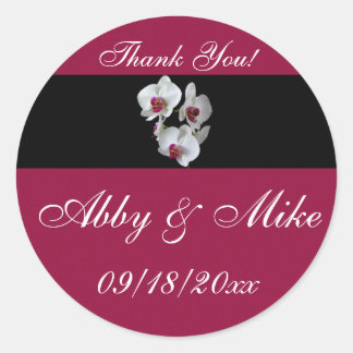 Orchid Fantasy Classic Round Sticker