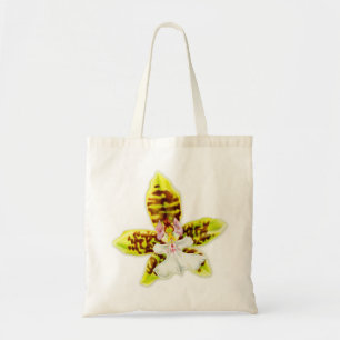 Orchid fine art lime green flower bag