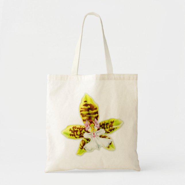 Orchid fine art lime green flower bag (Front)