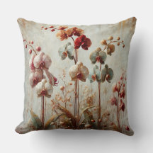 Orchid Floral Cushion