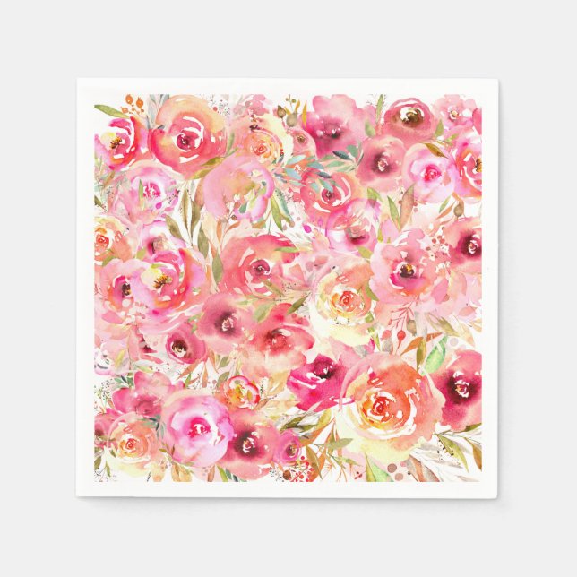 Orchid Flower Napkin (Front)