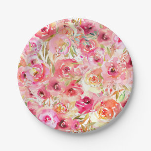 Orchid Flower Paper Plate