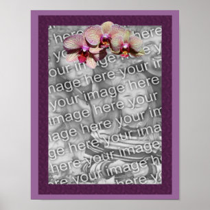 Orchid Flower Trio Frame Create Your Own Photo Poster