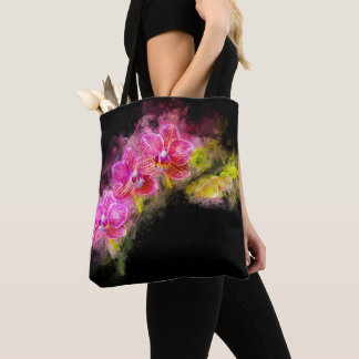 Orchid flower watercolor - pink bb 01 tote bag