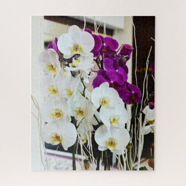 Orchid flowers floral photo jigsaw puzzle (Vertical)