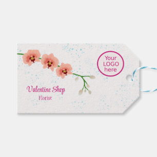 Orchid Flowers Florist Business  Gift Tags