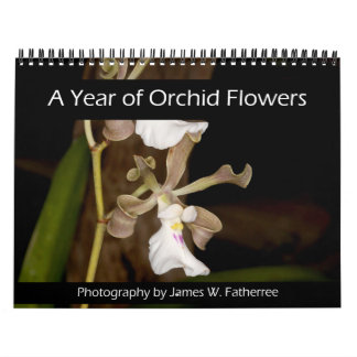 Orchid Flowers Wall Calendar by J. Fatherree