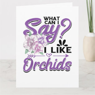 Orchid Gardening Card
