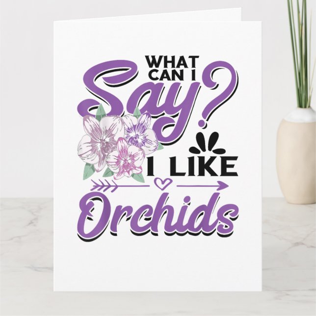 Orchid Gardening Card (Front)