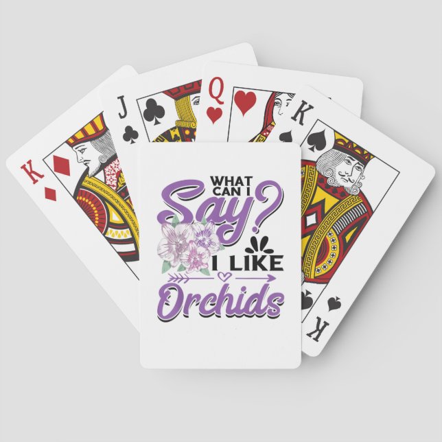 Orchid Gardening Playing Cards (Back)