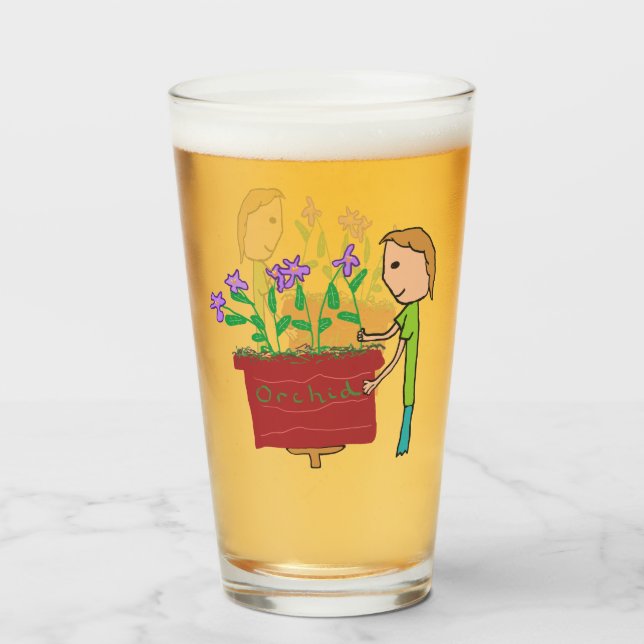 Orchid Growing Glass (Front Filled)