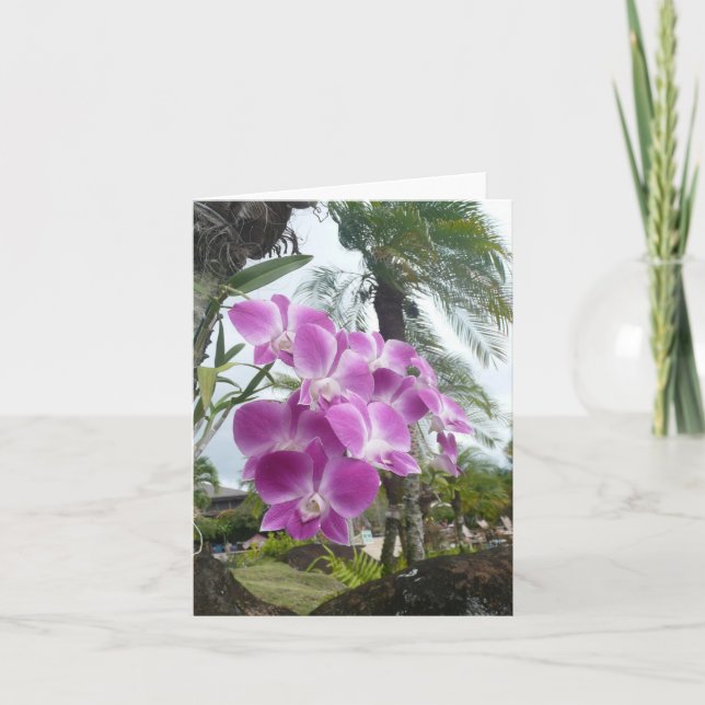 ORCHID HAWAIIAN - Carte de note blanche (Devant)