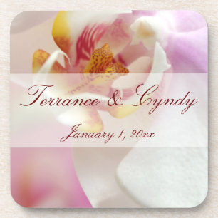 Orchid Heart Coaster