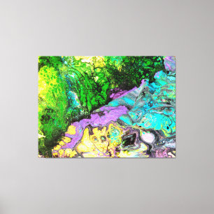 "Orchid in blooms #3",abstract, psychedelic Canvas Print