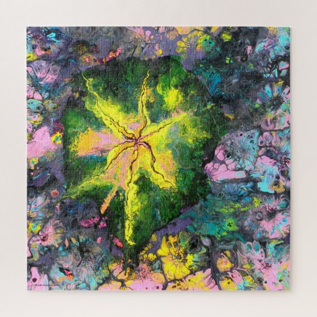 Orchid In Blooms Poster Jigsaw Puzzle (Vertical)