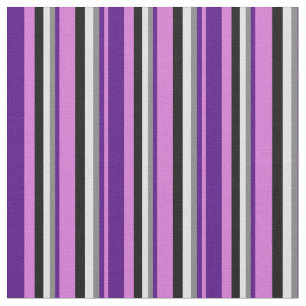Orchid, Indigo, Grey, Lavender & Black Coloured Fabric