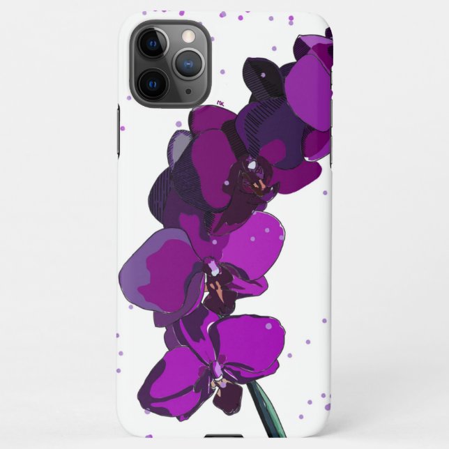 Orchid inked by madiklemm iPhone case (Back)