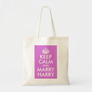 Orchid Keep Calm and Marry Harry Tote Bag