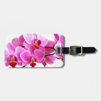 Orchid Luggage Tag