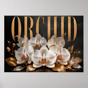 Orchid Luxury Floral Editorial Graphic Poster
