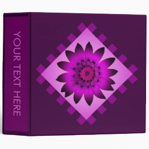 Orchid Magenta Daisy Flower Binder