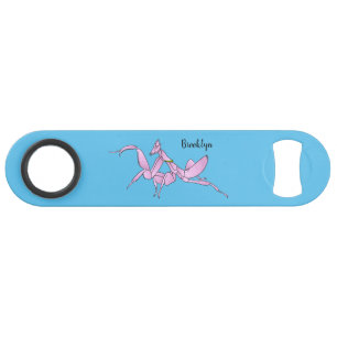Orchid mantis cartoon illustration  bar key