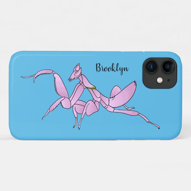 Orchid mantis cartoon illustration Case-Mate iPhone case (Back (Horizontal))