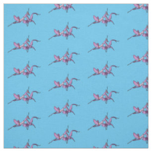 Orchid mantis cartoon illustration fabric