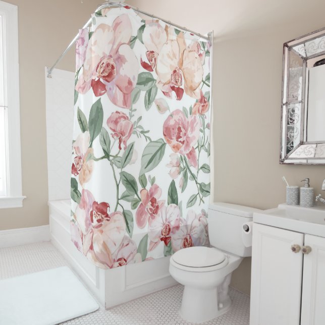Orchid Meadow Watercolor Floral Blushing Botanical (In Situ)