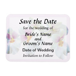 Orchid Miltoniopsis Florentine Save the Date Magnet
