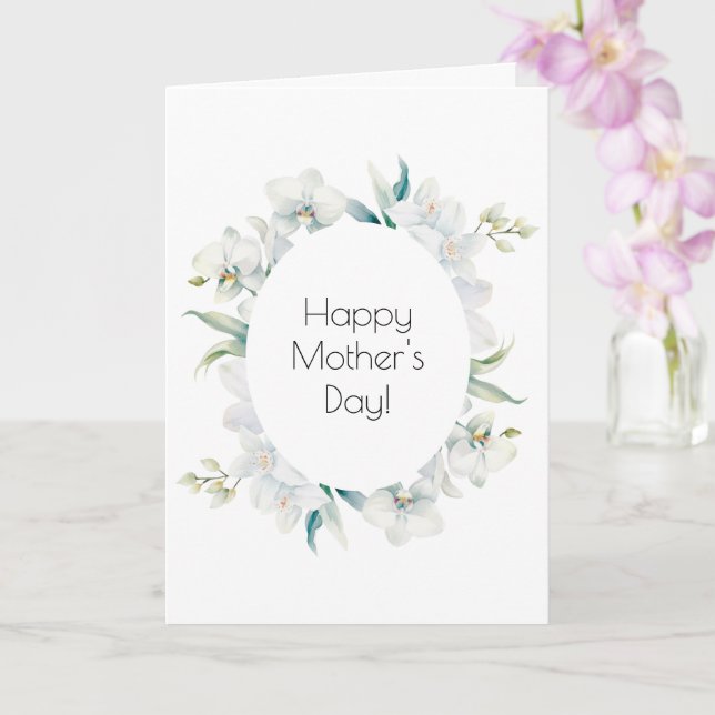 Orchid Mother's Day Greeting Card (Orchid)