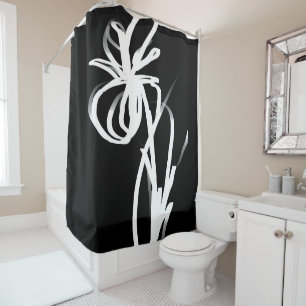 Orchid Noir: Abstract Black & White