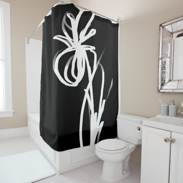 Orchid Noir: Abstract Black & White (In Situ)