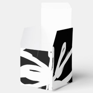 Orchid Noir: Abstract Black & White Favor Box
