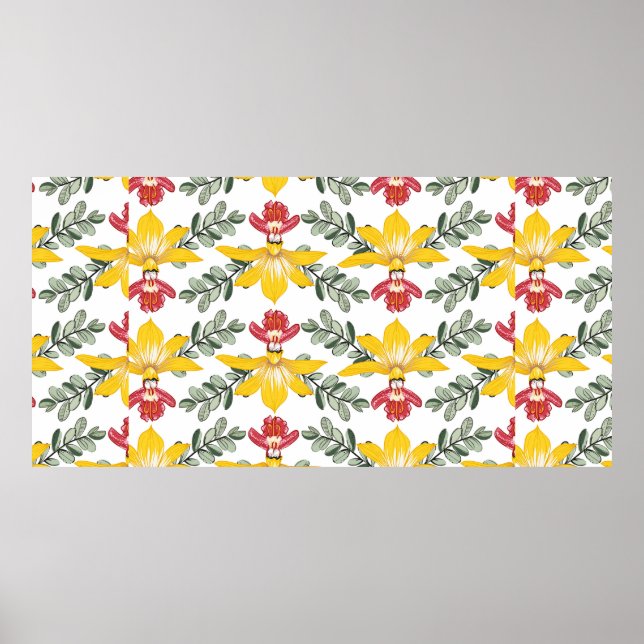 orchid pattern poster (Front)