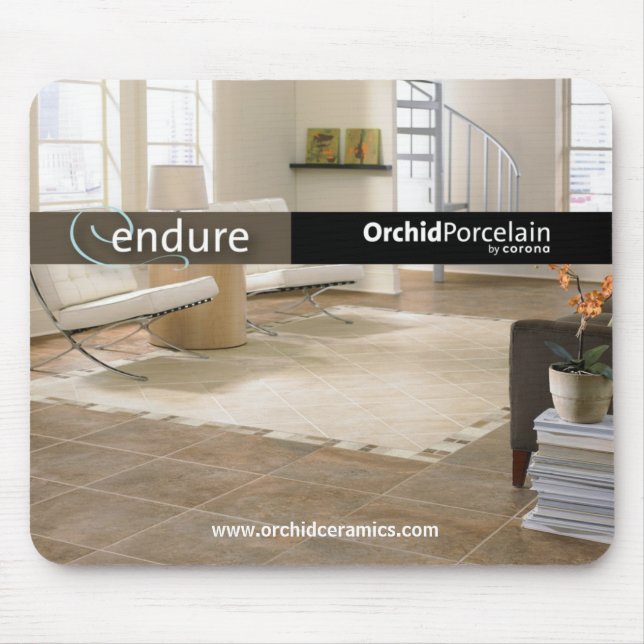Orchid Porcelain Mouse Pad - Endure Series (Front)