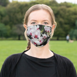 Orchid Print Adult Face Mask